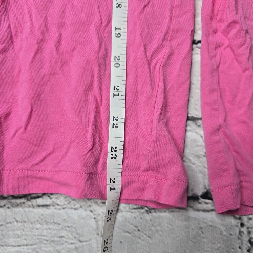 J Crew‎ Pink Long Sleeve Turtleneck Knit Top Size Medium Cotton Blend? - Picture 8 of 8